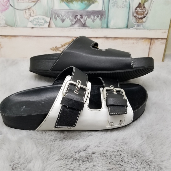 Zara double strap sandals with studs